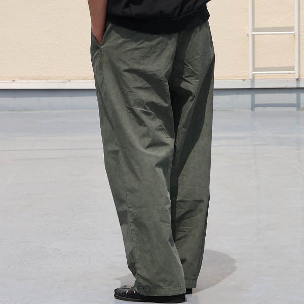 画像4: ピグメント 馬布 (ホースクロス) 2タック ワイド イージーパンツ /Audience (4)