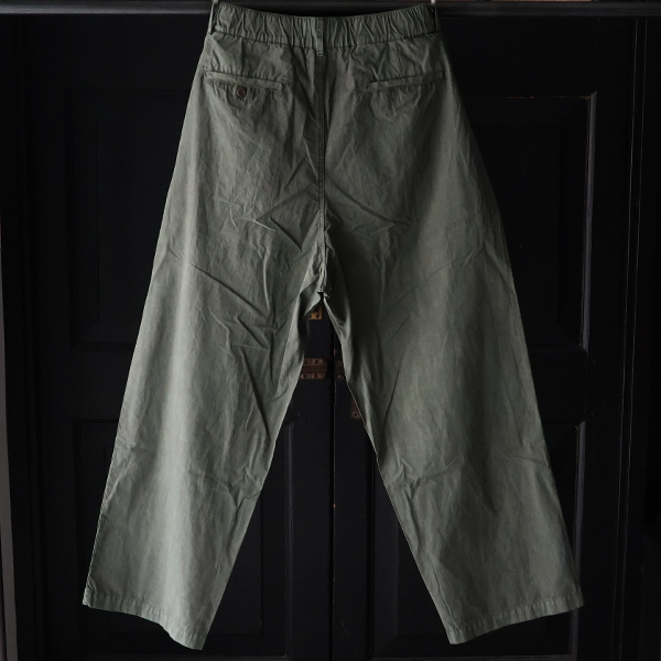 画像13: ピグメント 馬布 (ホースクロス) 2タック ワイド イージーパンツ /Audience (13)