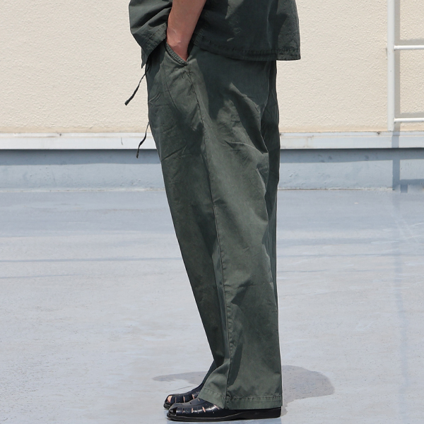 画像5: ピグメント 馬布 (ホースクロス) 2タック ワイド イージーパンツ /Audience【ご予約・2月上旬〜下旬予定】 (5)