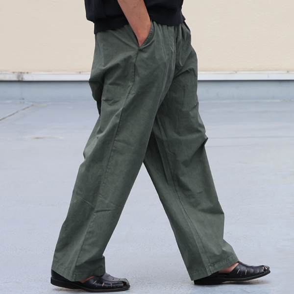 画像6: ピグメント 馬布 (ホースクロス) 2タック ワイド イージーパンツ /Audience【ご予約・2月上旬〜下旬予定】 (6)