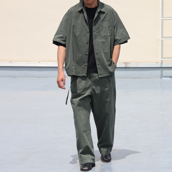 画像9: ピグメント 馬布 (ホースクロス) 2タック ワイド イージーパンツ /Audience【ご予約・2月上旬〜下旬予定】 (9)