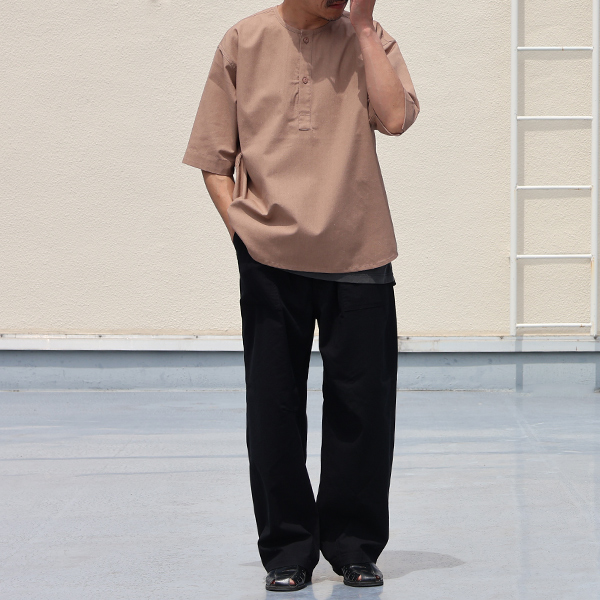 画像8: 綿麻ビンテージキャンバス 1タックベイカー カーヴド イージーパンツ 【送料無料】/Audience (8)