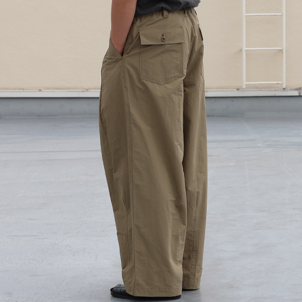 画像5: 綿ナイロンギャバ US ARMY ファティーグ ワイド イージー バルーンパンツ 【送料無料】/Audience (5)