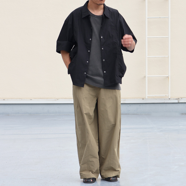 画像8: 綿ナイロンギャバ US ARMY ファティーグ ワイド イージー バルーンパンツ 【送料無料】/Audience (8)