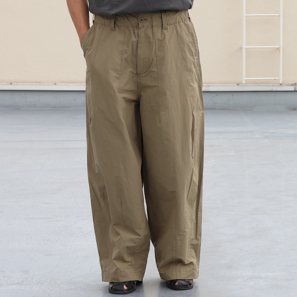 画像9: 綿ナイロンギャバ US ARMY ファティーグ ワイド イージー バルーンパンツ 【送料無料】/Audience (9)