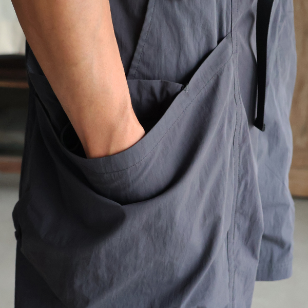 画像22: 綿ナイロンキャンバス サイドドローコード ビックポケット カーゴ イージーショーツ /Audience (22)