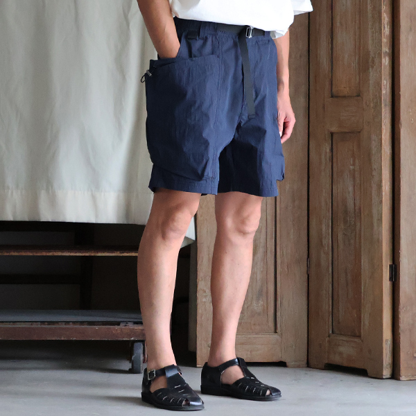 画像6: 綿ナイロンキャンバス サイドドローコード ビックポケット カーゴ イージーショーツ /Audience (6)