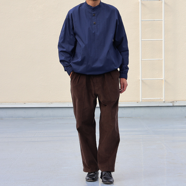 画像7: 14W (ウェル) コットンコーデュロイ 「マンチェスター」 2タック イージー ワイドパンツ【MADE IN JAPAN】『日本製』【送料無料】/ Upscape Audience (7)