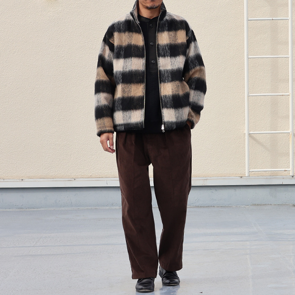 画像10: 14W (ウェル) コットンコーデュロイ 「マンチェスター」 2タック イージー ワイドパンツ【MADE IN JAPAN】『日本製』【送料無料】/ Upscape Audience (10)