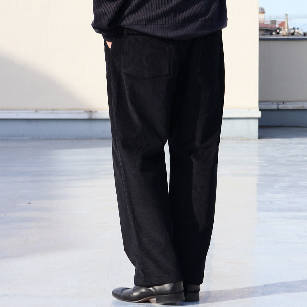画像5: 14W（ウェル）コットン コーデュロイ 「マンチェスター」ベイカー イージー ワイドパンツ【MADE IN JAPAN】『日本製』【送料無料】/ Upscape Audience (5)