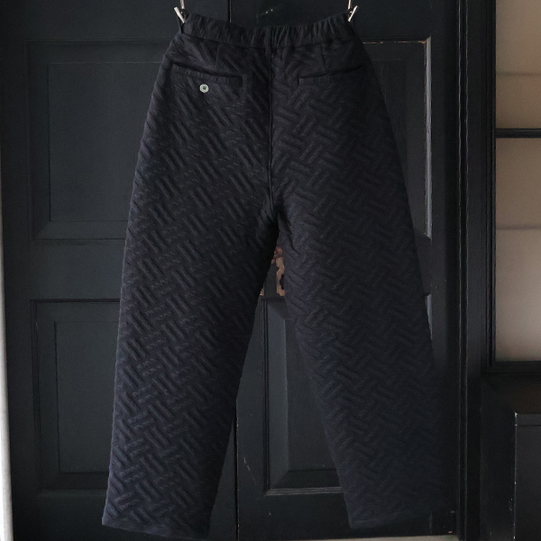 画像7: 「尾州」コットンキルト 1タック バルーン イージーパンツ『日本製』【送料無料】 / Upscape Audience (7)