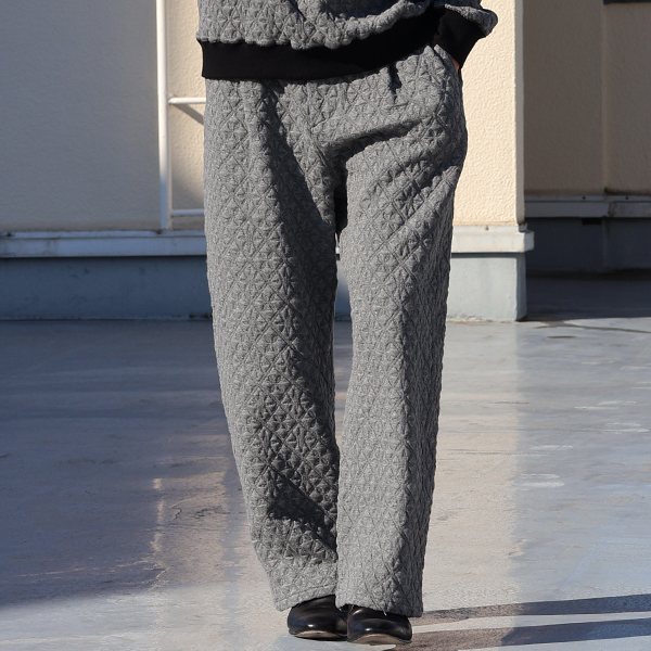 画像3: 「尾州」コットンキルト 1タック バルーン イージーパンツ『日本製』【送料無料】 / Upscape Audience (3)