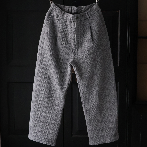 画像12: 「尾州」コットンキルト 1タック バルーン イージーパンツ『日本製』【送料無料】 / Upscape Audience (12)