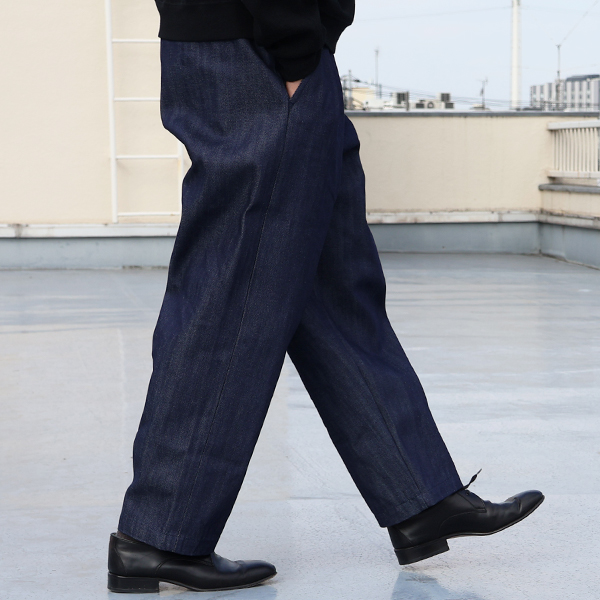 画像5: 「備後」 12オンス セルヴィッチ 赤耳デニム 2タック ワイド イージーパンツ【MADE IN JAPAN】『日本製』/ Upscape Audience (5)