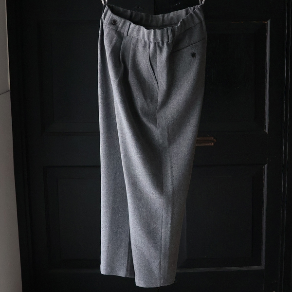 画像16: LANATEC® (ラナテック) TECH メランジヘリンボンツィード 2タック イージー ワイドパンツ【MADE IN JAPAN】『日本製』【送料無料】/ Upscape Audience (16)