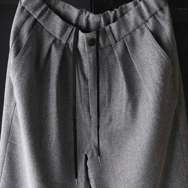 画像18: LANATEC® (ラナテック) TECH メランジヘリンボンツィード 2タック イージー ワイドパンツ【MADE IN JAPAN】『日本製』【送料無料】/ Upscape Audience (18)