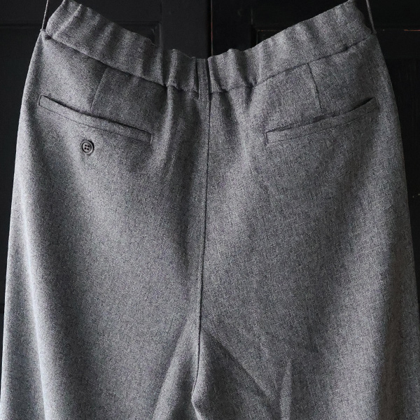 画像19: LANATEC® (ラナテック) TECH メランジヘリンボンツィード 2タック イージー ワイドパンツ【MADE IN JAPAN】『日本製』【送料無料】/ Upscape Audience (19)