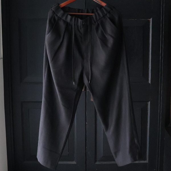 画像12: LANATEC® (ラナテック) TECH メランジヘリンボンツィード 2タック イージー ワイドパンツ【MADE IN JAPAN】『日本製』【送料無料】/ Upscape Audience (12)