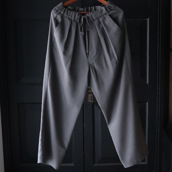 画像10: Naturemier TM (ナチュレミア) TECH メランジツイル 2タック ワイド イージーパンツ【MADE IN JAPAN】『日本製』【送料無料】/ Upscape Audience (10)