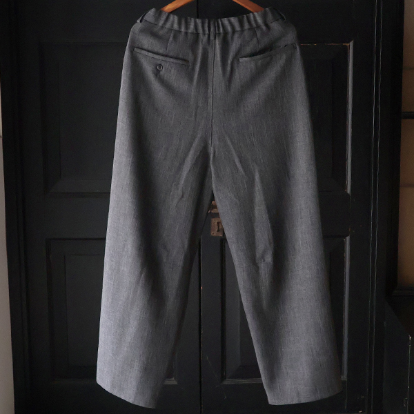 画像15: LANATEC® (ラナテック) TECH シャンブレーシャークスキン 1タック カーヴド イージーパンツ【MADE IN JAPAN】『日本製』【送料無料】/ Upscape Audience (15)