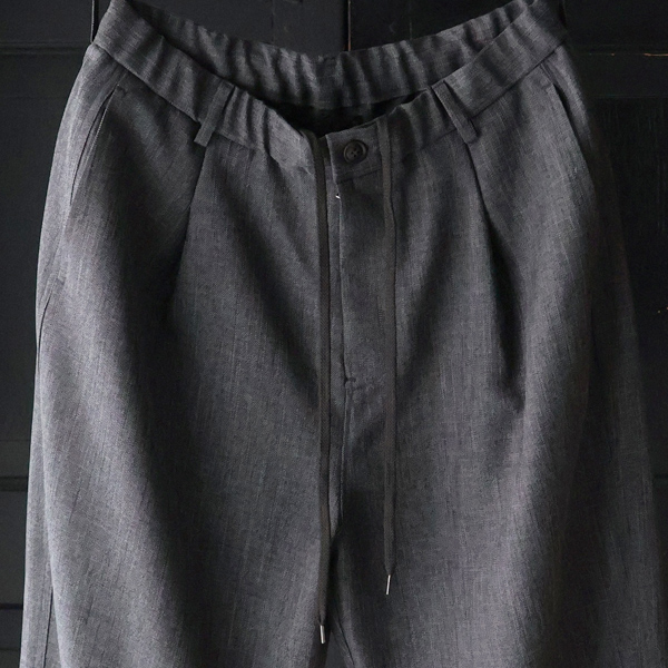 画像18: LANATEC® (ラナテック) TECH シャンブレーシャークスキン 1タック カーヴド イージーパンツ【MADE IN JAPAN】『日本製』【送料無料】/ Upscape Audience (18)