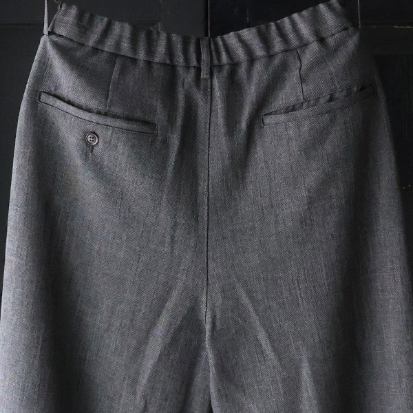 画像19: LANATEC® (ラナテック) TECH シャンブレーシャークスキン 1タック カーヴド イージーパンツ【MADE IN JAPAN】『日本製』【送料無料】/ Upscape Audience (19)