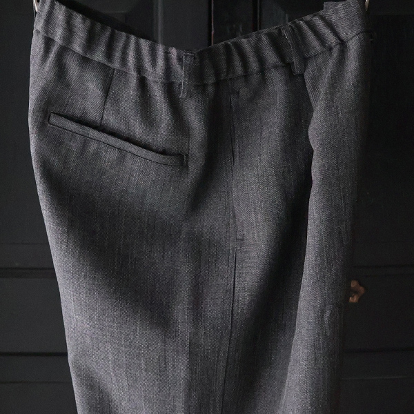 画像21: LANATEC® (ラナテック) TECH シャンブレーシャークスキン 1タック カーヴド イージーパンツ【MADE IN JAPAN】『日本製』【送料無料】/ Upscape Audience (21)