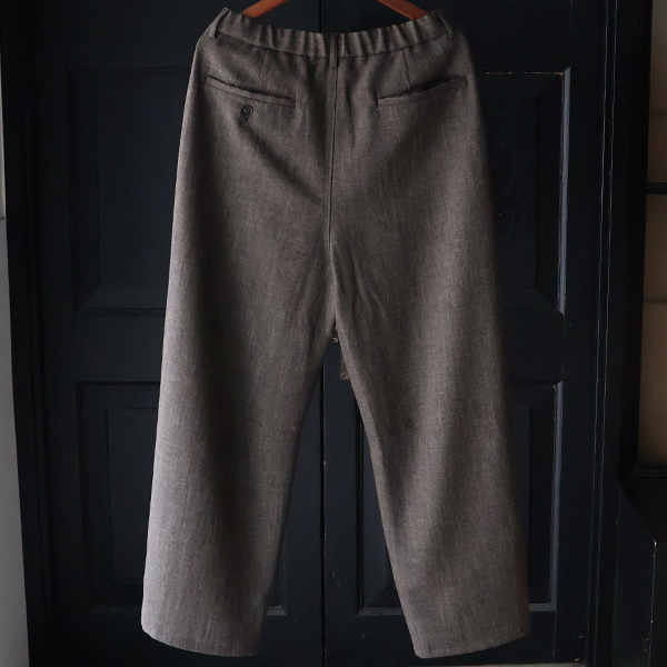 画像7: LANATEC® (ラナテック) TECH シャンブレーシャークスキン 1タック カーヴド イージーパンツ【MADE IN JAPAN】『日本製』【送料無料】/ Upscape Audience (7)