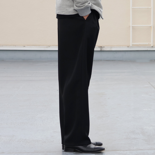 画像4: LANATEC® (ラナテック) TECH シャンブレーシャークスキン 1タック カーヴド イージーパンツ【MADE IN JAPAN】『日本製』【送料無料】/ Upscape Audience (4)