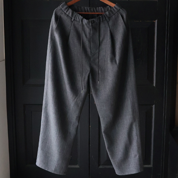 画像10: LANATEC® (ラナテック) TECH シャンブレーシャークスキン 1タック カーヴド イージーパンツ【MADE IN JAPAN】『日本製』【送料無料】/ Upscape Audience (10)