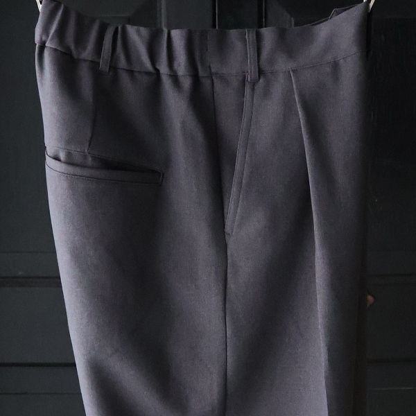 画像15: Naturemier（ナチュレミア）TECH ウールライクツイル 1タック ワイド バレル イージーパンツ【MADE IN JAPAN】『日本製』【送料無料】/ Upscape Audience (15)