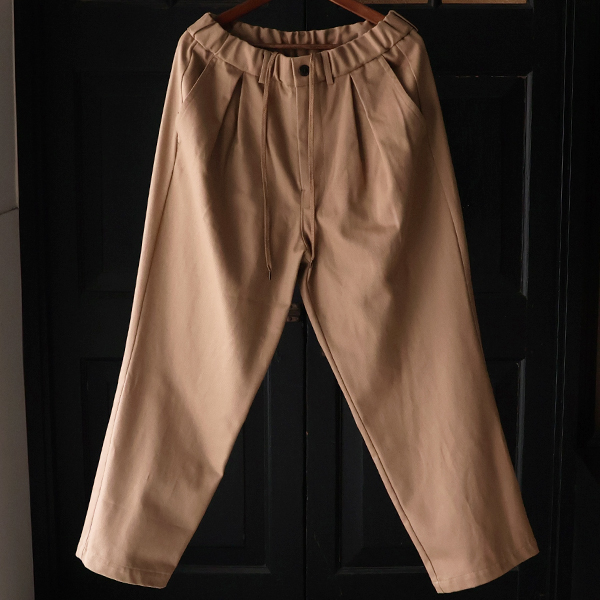 画像9: 「遠州」11オンス ヘビーカツラギ BOXタック ワイド イージーパンツ【MADE IN JAPAN】『日本製』【送料無料】/ Upscape Audience (9)