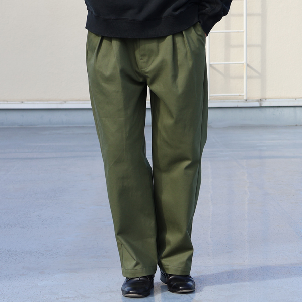 画像6: 「遠州」11オンス ヘビーカツラギ BOXタック ワイド イージーパンツ【MADE IN JAPAN】『日本製』【送料無料】/ Upscape Audience (6)