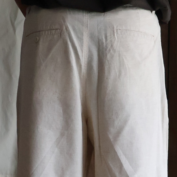 画像19: 綿麻ビンテージキャンバス 2タック ワイド テーパード イージーパンツ 【送料無料】/Audience (19)