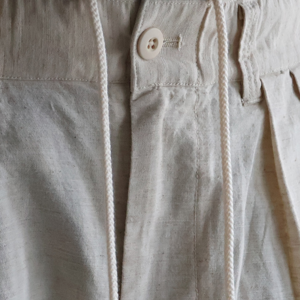 画像21: 綿麻ビンテージキャンバス 2タック ワイド テーパード イージーパンツ 【送料無料】/Audience (21)