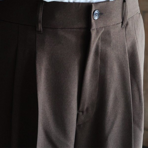 画像19: LANATEC® (ラナテック) TECH ウールライクツイル 2タック ワイドストレート イージーパンツ【MADE IN JAPAN】『日本製』【送料無料】/ Upscape Audience (19)