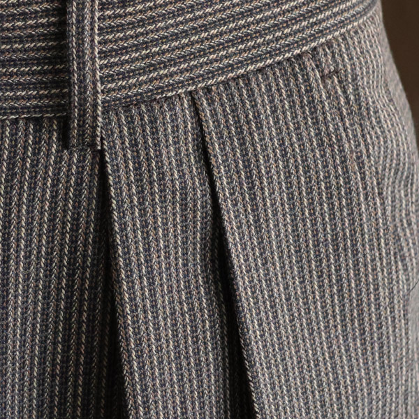 画像5: スマートT/R ジャパニーズ トラディショナルパターン 2タック ワイド ドロストパンツ【MADE IN JAPAN】『日本製』【送料無料】/ Upscape Audience (5)