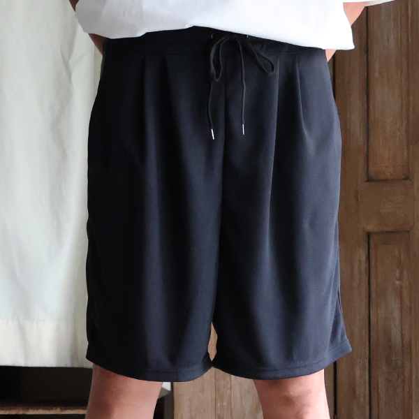 画像7: POLARTEC®(ポーラテック) POWER DRY® (パワードライ) 鹿の子 2タック ドロストショーツ【MADE IN JAPAN】『日本製』 / Upscape Audience (7)