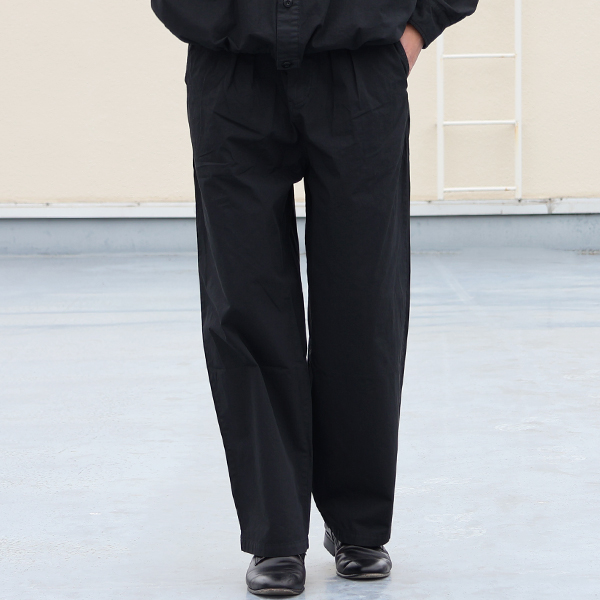 画像2: ピグメント 馬布 (ホースクロス) 2タック ワイド イージーパンツ /Audience (2)