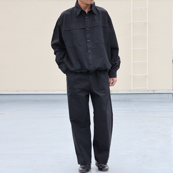 画像8: ピグメント 馬布 (ホースクロス) 2タック ワイド イージーパンツ /Audience (8)