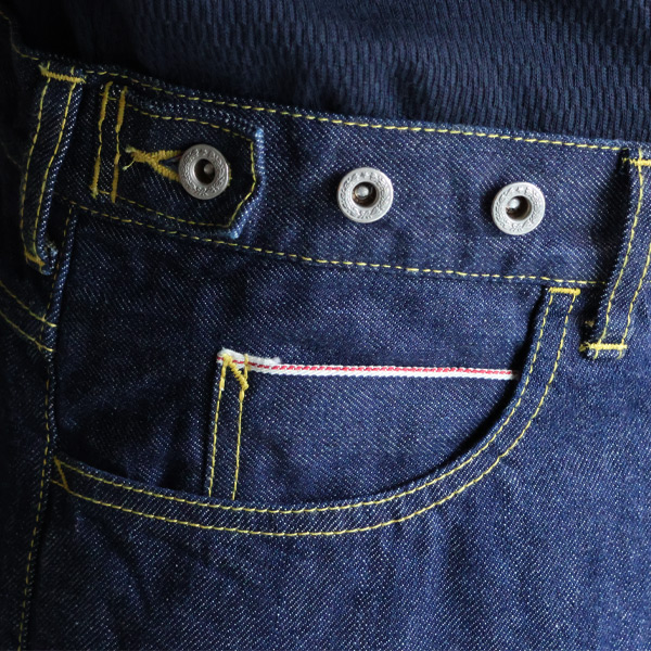 画像11: 「備中」12.5oz セルヴィッチ 赤耳デニム 5ポケ アジャスターワイドパンツ【MADE IN JAPAN】『日本製』【送料無料】/ Upscape Audience (11)