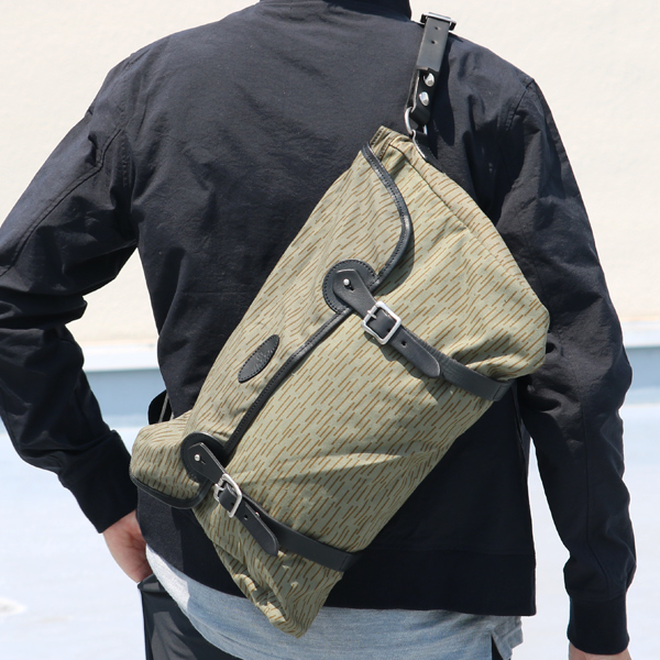 VASCO デッドストックレインカモテント生地×Leather Fishing Shoulder VASCO デッドストックレインカモテント生地×Leather Fishing Shoulder