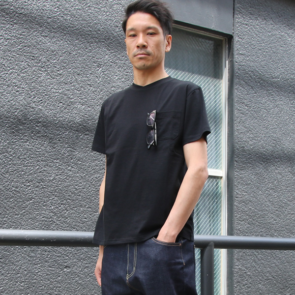 画像: コーマ天竺 グラスポケ付S/S TEE【MADE IN JAPAN】『日本製』  / Upscape Audience