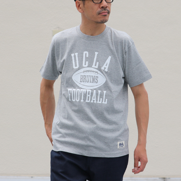 画像2: 【RE PRICE / 価格改定】6.2オンス丸胴BODY UCLA"FOOTBALLオールドプリント"TEE / Audience (2)