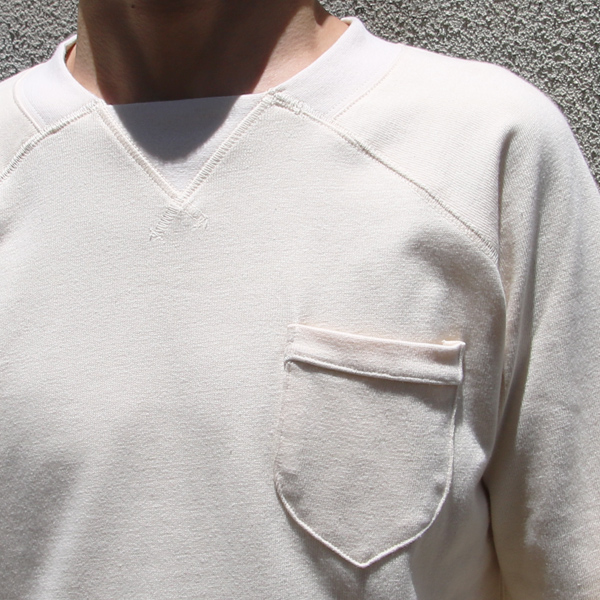 画像: Basque10オンス（バスク天竺）スクエアネックVガゼットポケ付き9/S Tee【MADE IN JAPAN】『日本製』/ Upscape Audience