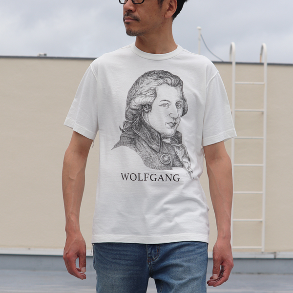 画像2: 16/1吊編天竺 Wolfgang プリント 半袖 Tee【MADE IN TOKYO】『東京製』/ Upscape Audience (2)