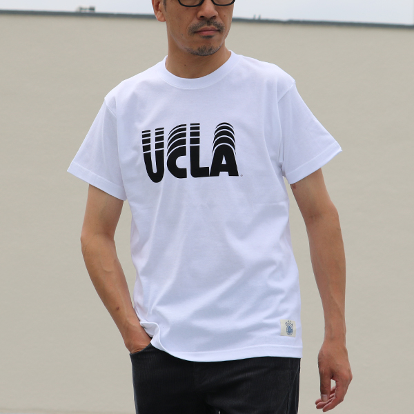 画像2: 【RE PRICE / 価格改定】6.2オンス丸胴BODY UCLA"UCLA LAYERED LOGOオールドプリント"TEE / Audience (2)