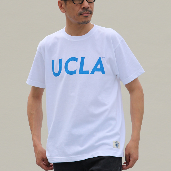 画像2: 【RE PRICE / 価格改定】6.2オンス丸胴BODY UCLA"UCLA SIMPLE LOGOオールドプリント"TEE / Audience (2)