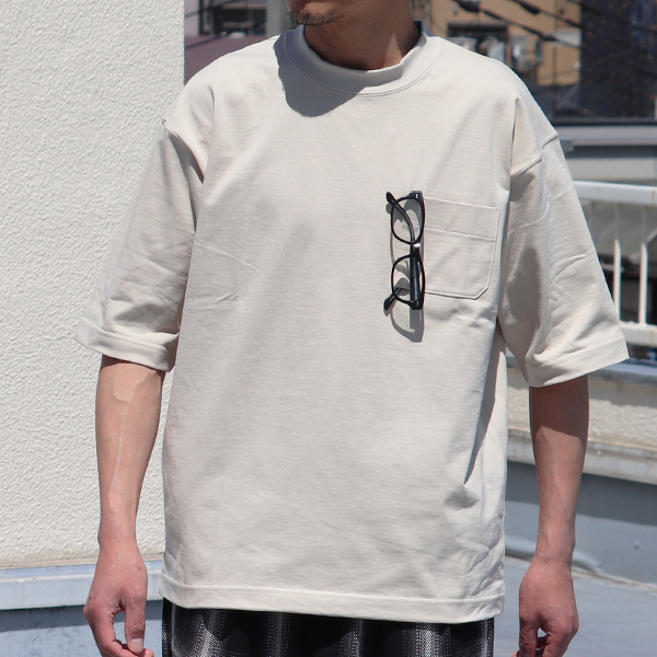 画像5: VORTEX8オンス（MVS天竺）グラスポケ付き クルーネック ハーフスリーブ テーパードTシャツ【MADE IN JAPAN】『日本製』/ Upscape Audience (5)