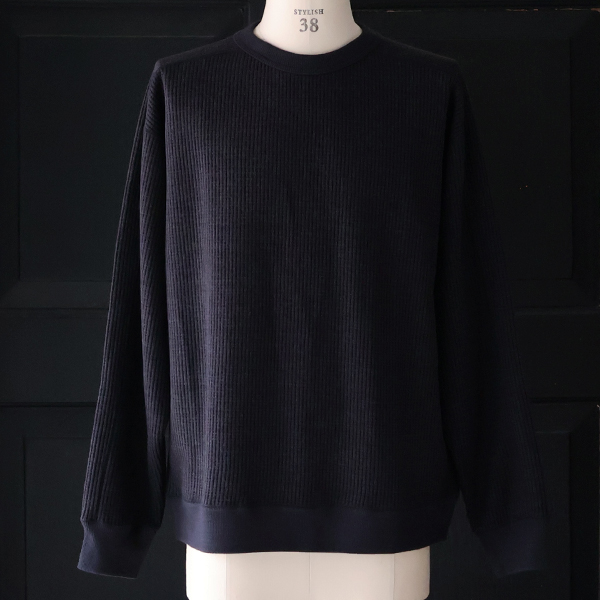 画像26: ウールビッグワッフル クルーネック ニットソー【MADE IN JAPAN】『日本製』 / Upscape Audience (26)